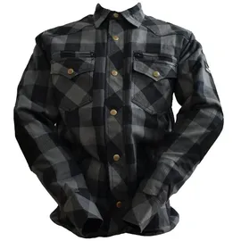 Bores Lumberjack Jacken-Hemd Grau/Schwarz L