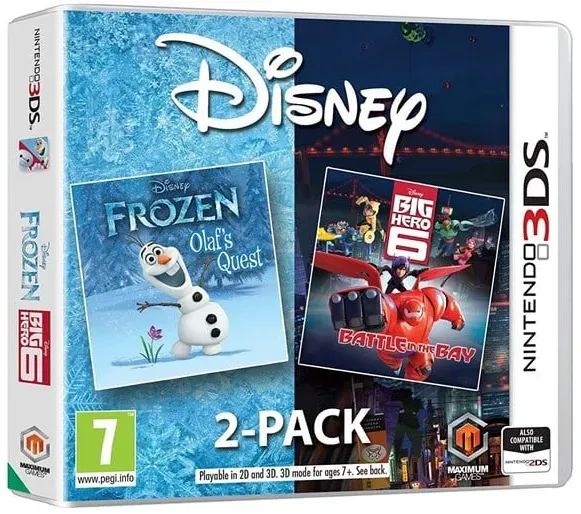 Frozen: Olaf's Quest + Big Hero 6 Double Pack - Nintendo 3DS - Samlung - PEGI 7