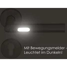 Meintürgriff LED-Türgriff Orbit Türdrücker Edelstahl Matt Türgriff Drückergarnitur, WC