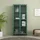 [en.casa] Vitrine Säkylä 180 x 80 x 35 cm Tannengrün