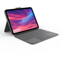 Logitech Combo Touch Tablet-Tastatur für iPad 10 2022 grau DE