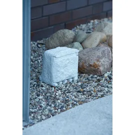 UBBINK Stone Decor Steckerstein 4-fach-Außensteckdose max. 3680 W Grau-Weiß