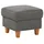 Home Affaire Polsterhocker Palmera 58 x 48 x 58 cm grau