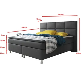 Inter Miami 180 x 200 cm H3 anthrazit