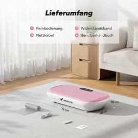 Merach Vibrationsplatte Rosa