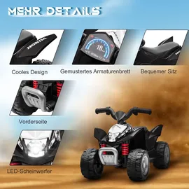 aiyaplay Elektroquad Kinder Elektro ATV schwarz (1-tlg)