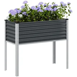 vidaXL Pflanzkübel 100 x 41 x 90 cm Anthrazit