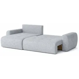kaiser möbel Ecksofa Chenille mit Schlaffunktion 3-Sitzer Grau