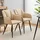 CLIPOP Esszimmerstuhl Kunstleder Beige 2er Set