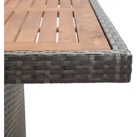 vidaXL Garten-Essgruppe 9-tlg. grau 46047