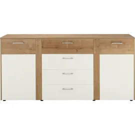 vogl möbelfabrik Kommode Tirent 176 x 84 x 40 cm Eiche Holzwerkstoff weiß/beige