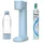 DAFI PushAir Saturator mit CO2-Kartusche + 0,7l Flasche Blau