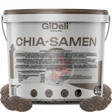 GiDeli Chia-Samen 5kg im Eimer - Rein pflanzlich, ohne Zusätze - Vegane Proteinquelle mit Omega-3 (ALA) - Naturbelassen & Ballaststoffreich - Für Chia-Pudding, Müsli, Smoothies & Backwaren