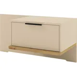 Musterring Nachtschrank MUSTERRING "Isabelle", beige (champagner, dekor), B:90cm H:43cm T:47cm, Holzwerkstoff, Schränke, Nachtschrank, verschiedene Farben, Unterboden in Eiche, Maße B50/90 x H43 x T47 cm