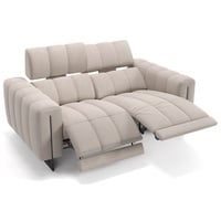 Sofanella 2-Sitzer Stoff Veneto, Relaxsofa, Designsofa, Designer Couch, Italienisches Sofa, 2er Sofa beige