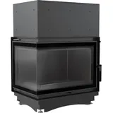 Kamineinsatz wasserführend kratki ZUZIA 15 DECO 12 kW linke Seitenscheibe links