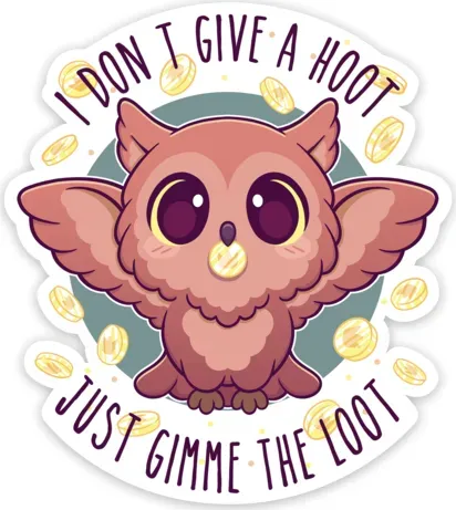 Crit Stones Gimme Loot Sticker
