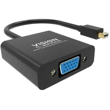 Vision Displayport-Kabel Mini DisplayPort bis VGA Schwarz