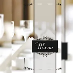 Menü Speisekarte mit 6 Hüllen A4 PVC Uni4