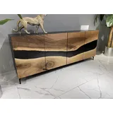 JV Möbel Sideboard 45 x 80 x 200 cm Braun