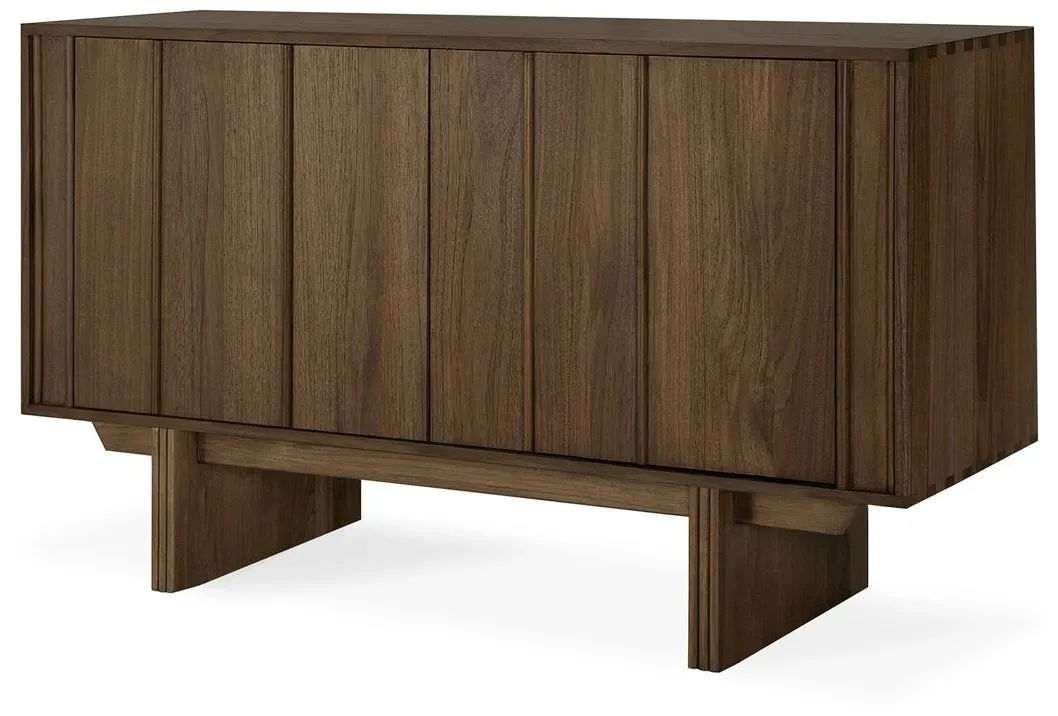 Ethnicraft Pillar Anrichte lackiertes Teak wildes Braun