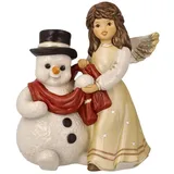 GOEBEL Engelfigur Kuschelige Winternacht - Himmelsboten Weihnachten Champagner