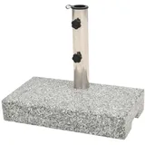 vidaXL Sonnenschirmständer Granit rechteckig 25kg Stein, Marmor,