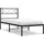 vidaXL Bettgestell 75 x 190 cm Schwarz