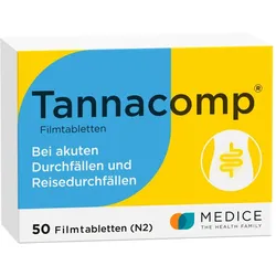Tannacomp bei akutem Durchfall 50 St Filmtabletten