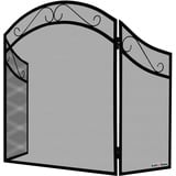 KOTARBAU® Funkenschutzgitter Schutzgitter Kamin 80 x 130 cm 3-teilig Schwarz Kaminfunkenschutz Stahl Ofenschutzgitter Ofengitter Kamingitter Kinderschutz Kaminschutzgitter Baby Gitter Schutz Kinder