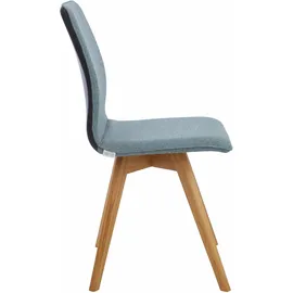 Guido Maria Kretschmer Home & Living Esszimmerstuhl "Dalea", grün (schwarz, petrol, eichefarben), B:45cm H:91cm T:55cm, Kunstleder;weicher Webstoff mit feiner Struktur aus 100% Polyester, GUIDO MARIA KRETSCHMER HOME & LIVING, Stühle, Esszimmerstuhl, im 2er, 4er oder 6er-Set, Küchenstuhl