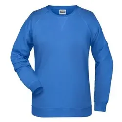 Damen Raglan Sweatshirt 8021, kobalt-blau, Größe XL - blau - XL