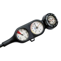 Aqualung 3er Konsole Finimeter, Tiefenmesser und Kompass einreihig metrisch