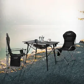 Hauki Campingstuhl 2Er Set Schwarz