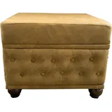Casa Padrino Hocker Antik Braun 60 x 45 x 46 cm Braun