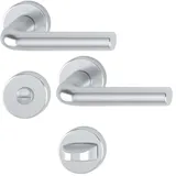 HOPPE Drückergarnitur WC/S Silber