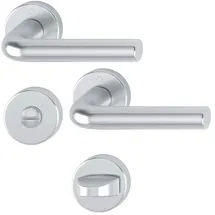 HOPPE Drückergarnitur WC/S Silber