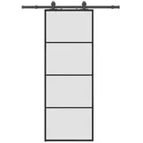 vidaXL Schiebetür rechts 76 x 218 cm schwarz
