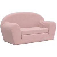 vidaXL Schlafsofa 2-Sitzer rosa weich