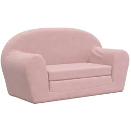 vidaXL Schlafsofa 2-Sitzer rosa weich