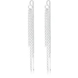 Elli Ohrhänger Durchzieher Ketten Style Elegant Silber 925 onesize