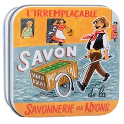 La Savonnerie de Nyons - Metallbox mit Seife 'Händler' 155 g