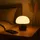 Lightbox LED Akku-Pilzlampe, 22cm, Wireless Charging, dimmbar, schwarz - Schwarz