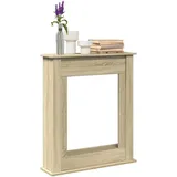 Design Kaminumrandung Sonoma-Eiche 75x20x87,5 cm Holzwerkstoff - Dekokamine 2025 Neu1940291 1parcel - Braun