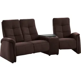 exxpo - sofa fashion 3-Sitzer EXXPO - SOFA FASHION "Tivoli, Kinosofa mit Relaxfunktion, mit Ablagetisch und Stauraum", braun, B:258cm H:109cm T:152cm, Sofas, bequem und komfortabel, hohe Rückenlehne