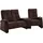 exxpo - sofa fashion 3-Sitzer EXXPO - SOFA FASHION "Tivoli, Kinosofa mit Relaxfunktion, mit Ablagetisch und Stauraum", braun, B:258cm H:109cm T:152cm, Sofas, bequem und komfortabel, hohe Rückenlehne