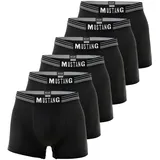 Mustang Boxershorts 6er Pack schwarz L