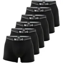 Mustang Boxershorts 6er Pack schwarz L