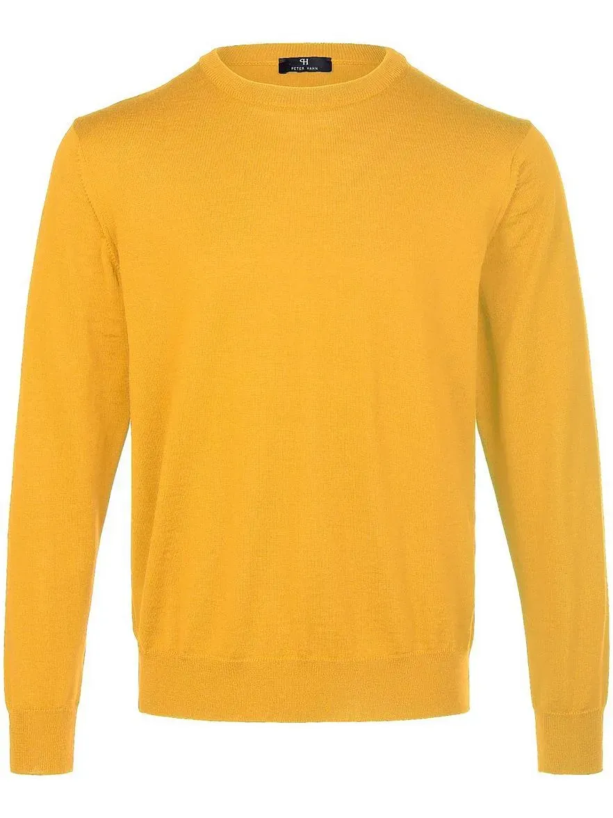 Rundhals-Pullover Peter Hahn gelb, 54