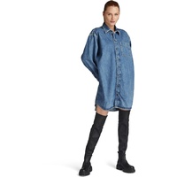 G-Star Oversized Denim Kleid - Mittelblau - Damen - XXS